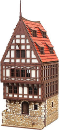 Creaky Timbers P - 3D Wooden Puzzle - 28mm Scale Model Building Kit for Adults, Educational Toy, Creative Gift, DIY Family Activity, Tabletop Miniature Terrain Kit, Architecture