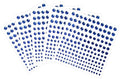 5 Sheets Self Adhesive Pearl Stickers, Flat Back Pearls Sticker, 4 Size Self Adhesive Rhinestone Gem Stickers for DIY Crafts Craft Card Decorations Nail Art Beauty Makeup (Blue)