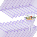 FUHITIM 20 Sheets Flower Wrapping Paper - Waterproof Floral Bouquet Packaging Paper for DIY Crafts，Florist Supplies Packaging Paper for Wedding Birthday Gift (Translucent Light Purple)