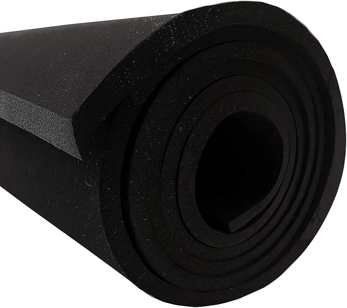 Dualplex Neoprene Sponge Foam Rubber Sheet Roll, 15 X 60 Inch X 1/8" Thick, Perfect Cosplay Padding, DIY Project Sheet - Easy Cut Non-Adhesive Multi-Function Soundproof Rubber Foam