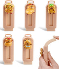5 Pack Capybara Retractable Erasers, Cute Pencil Erasers for Kids, Students, Capybara Lovers, Large Push-Pull Rubber Eraser Set, School Office Home Stationery Supplies, Brown Colors