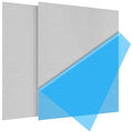 2Pack 5052 H32 Thin Aluminum Sheet Metal 12 x 12 x 1/64 (0.02”) Inch Plain Aluminum Plate Covered with Protective Film, Rectangle 0.5MM Aluminum Metal Plate for Crafting, Industrial