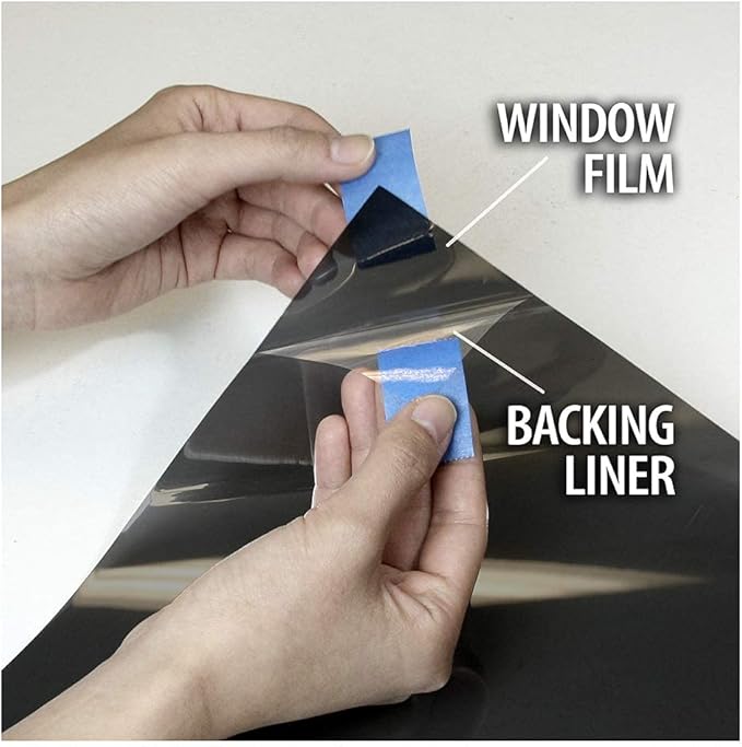 BDF EXNA20 Exterior Window Film Daytime Privacy and Heat Control Natural Black 20 (Dark) - 24in X 24ft
