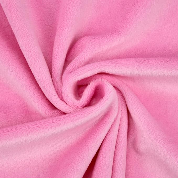 kullaloo Plush Fabric | Solid Hot Pink Minky Fabric for Sewing | Super Soft Cuddle Material | 39.5x29.5 | Plushies, Baby Blankets, Pillows, Dog Beds, Cat Beds, Beanies, Baby Accessories, Apparel