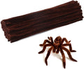 kdafio 120 Pcs Brown Pipe Chenille Stems, Chenille Stems Pipe Cleaners Long Craft Pipe Cleaners Pipe Cleaners for Hair Locs Beginner Creative Crafts Christmas Halloween Decorations