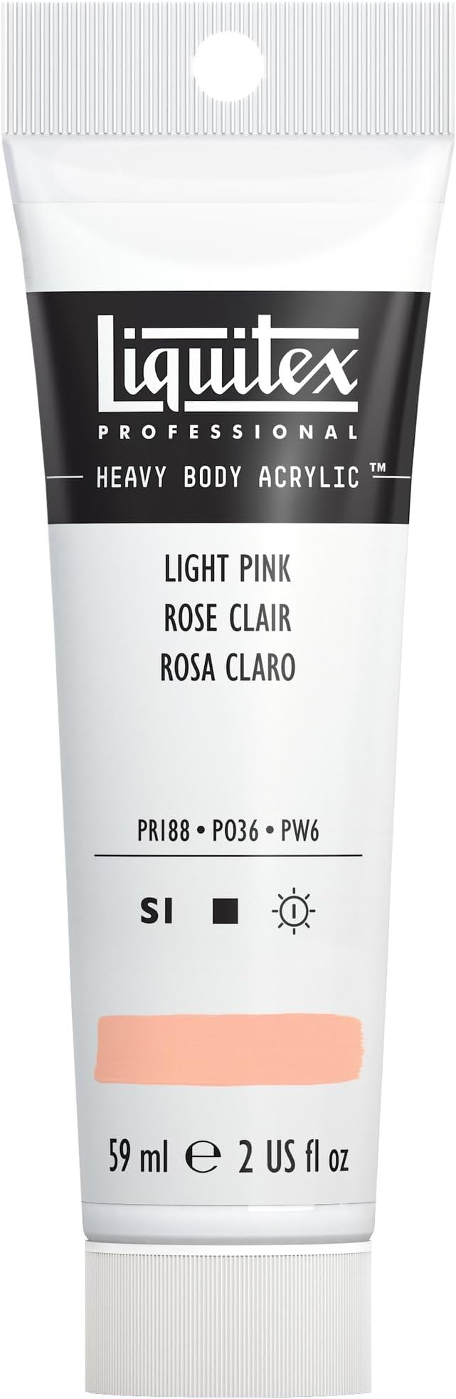 Liquitex Professional Heavy Body Acrylic Paint, 2-oz (59ml) Tube, Light Pink