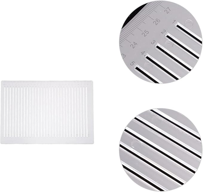 Ciieeo Lettering Stencils Straight Line Stencil Calligraphy Paper Address Stencil for Envelope Small Ruler for journaling Template Ruler Plastic