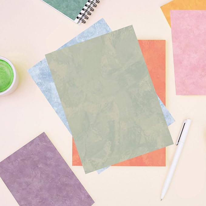 Scrapbook Paper 12x12, Double-Sided Suede Textured Craft Paper Set 24 Sheets/24 Designs, Warm Boho Tone for Decorative Paper, Greeting Cards, Photo Album Decoration