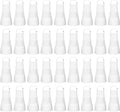36 Pack Kids Apron bulk with 2 Pockets Adjustable Chef Art Apron Kids Painting Aprons for Cooking Baking Painting Crafting Grilling Activity（White）