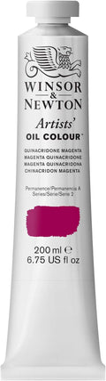 Winsor & Newton Artists' Oil Color, 200ml (6.75 oz) Tube, Quinacridone Magenta