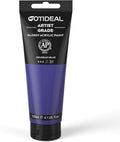 GOTIDEAL Acrylic Paint Prussian Blue Tubes(120ml, 4.1 oz) Non Toxic Non Fading,Rich Pigments for Painters, Adults & Kids, Ideal for Canvas Wood Clay Fabric Ceramic Craft Supplies (Prussian Blue)
