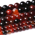 36PCS 10MM Red Persian Agate Stone Beads Energy Healing Beads for DIY Jewelry Bracelet Necklace Making for Jewelry Making15Inch…