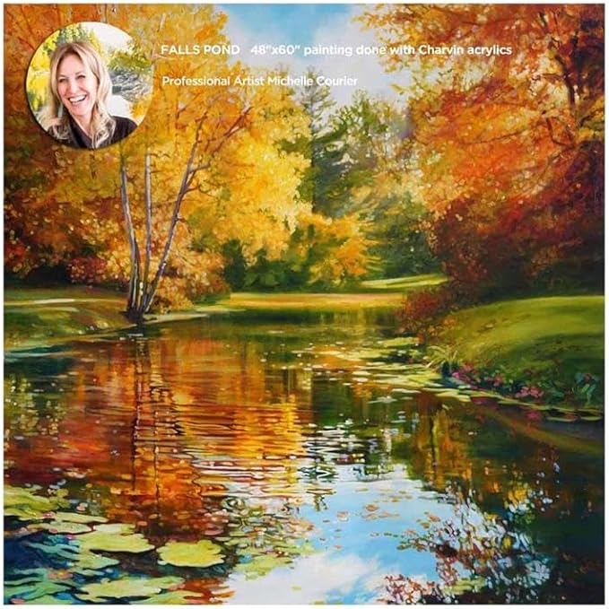 Charvin Extra Fine Professional Acrylic Paint - Ultramarine Violet, 150ml Tube, Triple-Milled, Lightfast Pigments, Open Stock Artist Acrylic Paints in Nature-Inspired Hues