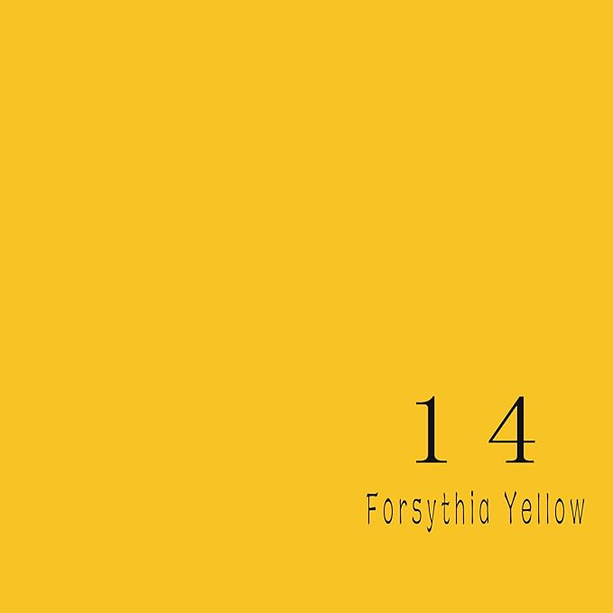 Seamless Photography Background Paper Roll, Yellow Photo Paper Backdrop for Photography, Video and Streaming (82''x16' Forsythia Yellow)
