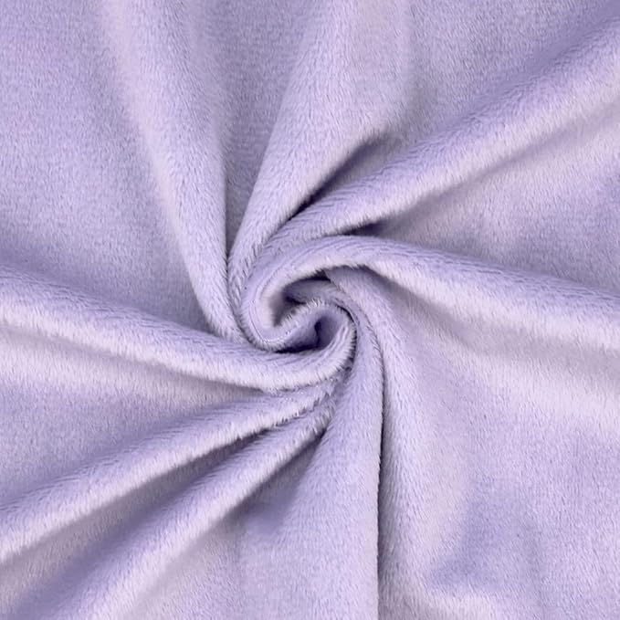 kullaloo Plush Fabric | Solid Lavender Minky Fabric for Sewing | Super Soft Cuddle Material | 39.5x29.5 | Plushies, Baby Blankets, Pillows, Dog Beds, Cat Beds, Beanies, Baby Accessories, Apparel
