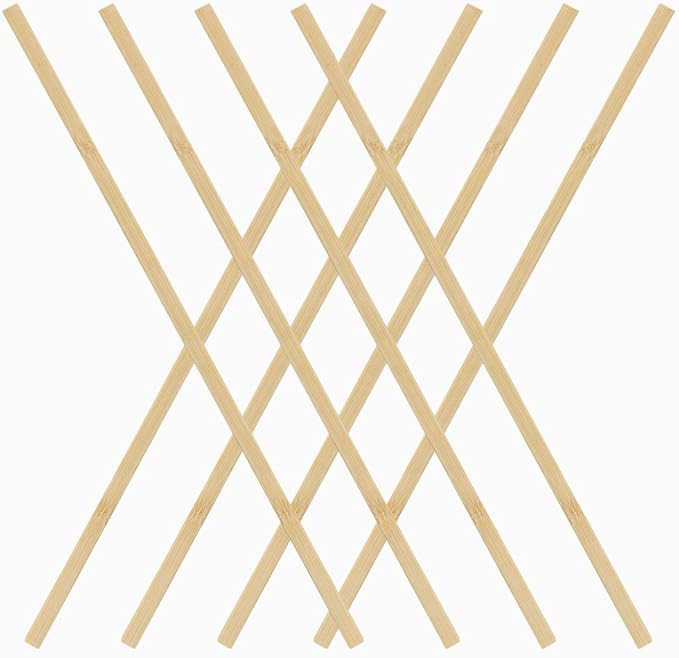 Pllieay 60 Pieces Wooden Sticks for Crafts, Bamboo Sticks Wooden Craft Sticks Extra Long Sticks for Crafting (15.75 Inches Length × 0.35 Inches Width)