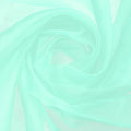 MECCANIXITY Iridescent Sheer Organza Fabric, 2 Yards x 59 Inches Solid Holographic Shiny Fabric Organza Cloth for Wedding, Curtains, Costume, Photo Background, Cyan