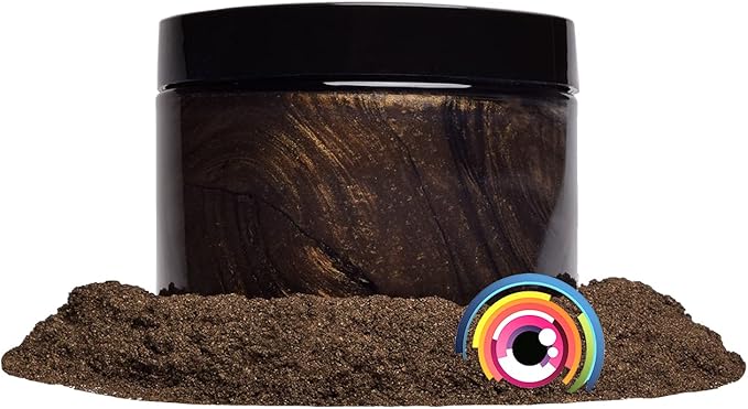 Eye Candy Pigments Premium Brown Mica Powder - Carob Brown (25gr) - for Epoxy, Resin, Soap, Paint, Woodworking, Acrylic Pouring, Bath Bombs, Fishing Lures - DIY Arts and Crafts Additive