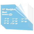 Art3d 5-Pack of 29×59" PET/Plexiglass Sheets, Transparent Clear Flexible Plastic Sheet Panels for Craft, Picture Frames, Sign Blank, DIY Display Project