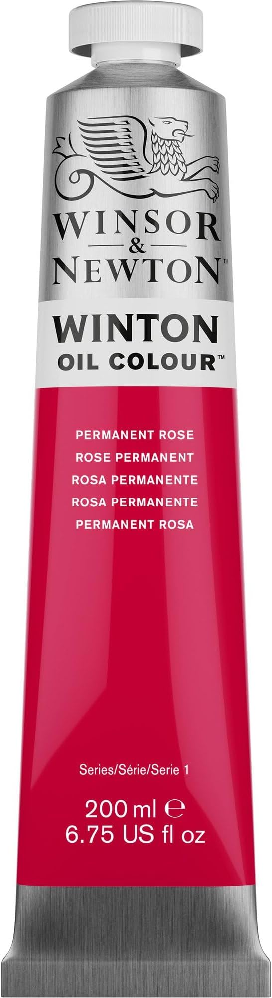 Winsor & Newton Winton Oil Color, 200ml (6.75-oz) Tube, Permanent Rose