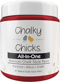 Chalky Chicks All-in-One Chalk Paint for Furniture or Cabinet - 4 Fl Oz - Matte Finish Firecracker (Red) for Metal, Wood Furniture Paint - No Sanding All-in-One for Home Decor & Crafts, USA Made
