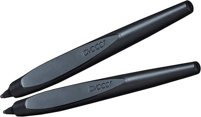 Avocor Stylus Pair for F Series Interactive Displays | Ideal for Classrooms, Meetings & Interactive Design | Fine-tip Passive Touch Stylus Pens (Pair)