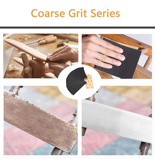30Pcs 9 x 3.6 Inchs 120 Grit Wet and Dry Handmade Universal Sanding Sheets, Suitable for Woodworking Furniture/Automobiles/Metal/Lacquer Polishing Sandpaper