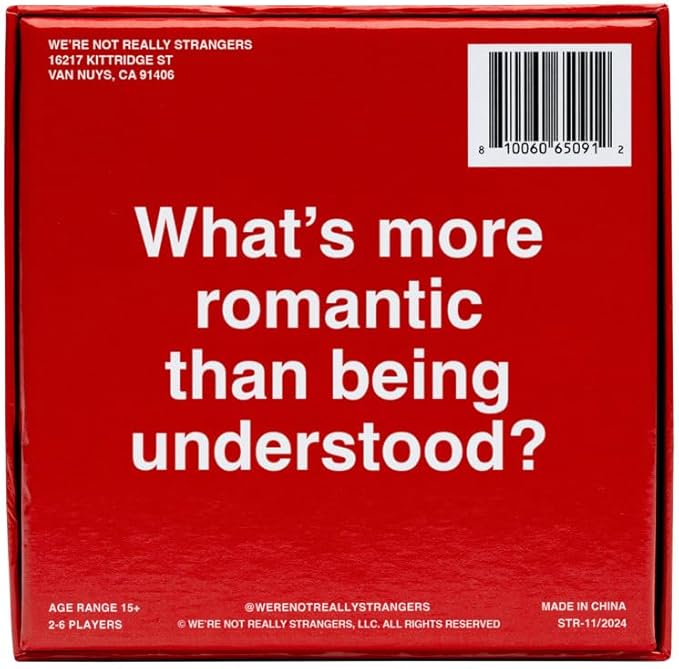 WE'RE NOT REALLY STRANGERS Couples Edition Card Game - 150 Conversation Cards for Couples - 2 Player Game for Memorable Date and Game Nights, Meaningful Games for Adults and Teens, Ages 15+, 2 Players