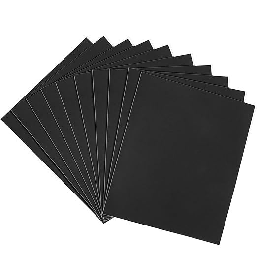 1200 Grit Sandpaper, 9 x 11 Inch Wet Dry Sand Paper Hand Abrasive Sanding Sheets for Wood Metal Automotive Sanding and Polishing, Fine - 10 Sheets