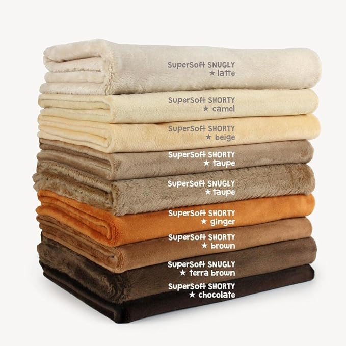 kullaloo Plush Fabric | Solid Ginger Minky Fabric for Sewing (Pack of 2) | Super Soft Cuddle Material | 39.5x29.5 | Plushies, Baby Blankets, Pillows, Dog Beds, Cat Beds, Baby Accessories, Apparel