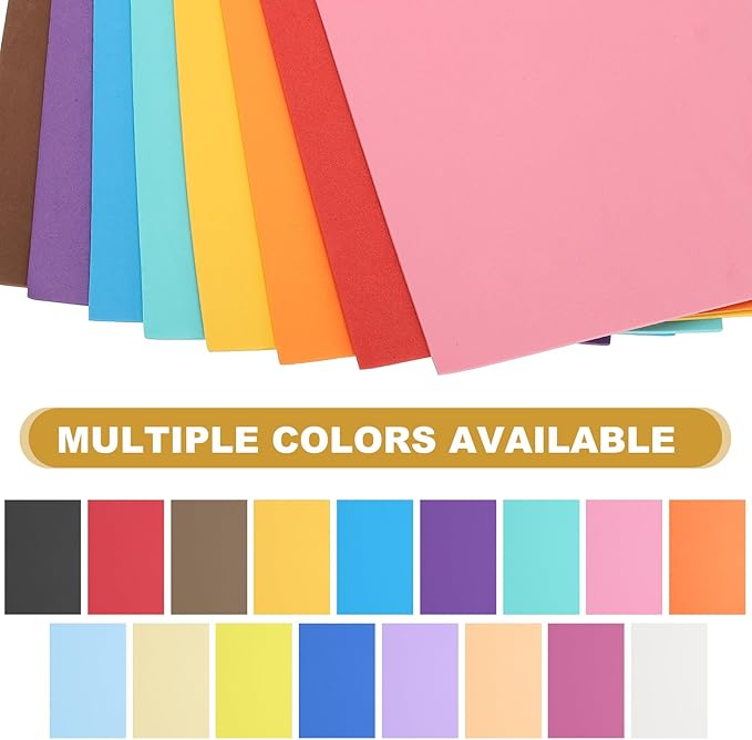 uxcell 10 Pcs Red EVA A4 Foam Sheets Crafts, 12 x 8 Inch Foam Paper for DIY Crafts Project Classroom Scrapbook Art Cards Home Office Decoration (2mm Thick)