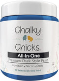 Chalky Chicks 8 Fl Oz Matte Denim (Navy Blue) Chalk Paint for Furniture Without Sanding - No Prep Furniture Paint No Sanding All in One for Crafts, Wood, Walls, Cabinet, Metal, Dresser, Farmhouse