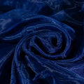 Fynite Navy Blue Organza Fabric by The Yard | 5 Yard Long | 44" Wide | Bridal Soft Sheer Organza Tulle for DIY Wedding Dress Fashion Craft Decorations