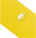 MEARCOOH Self Adhesive Foam Sheets, Yellow 9x12 Inch 2mm Sticky Eva Foam Paper for Crafts Cardmaking Photo Frames Classroom Scrapbooking Christmas Crafts (Yellow 10 Sheets)