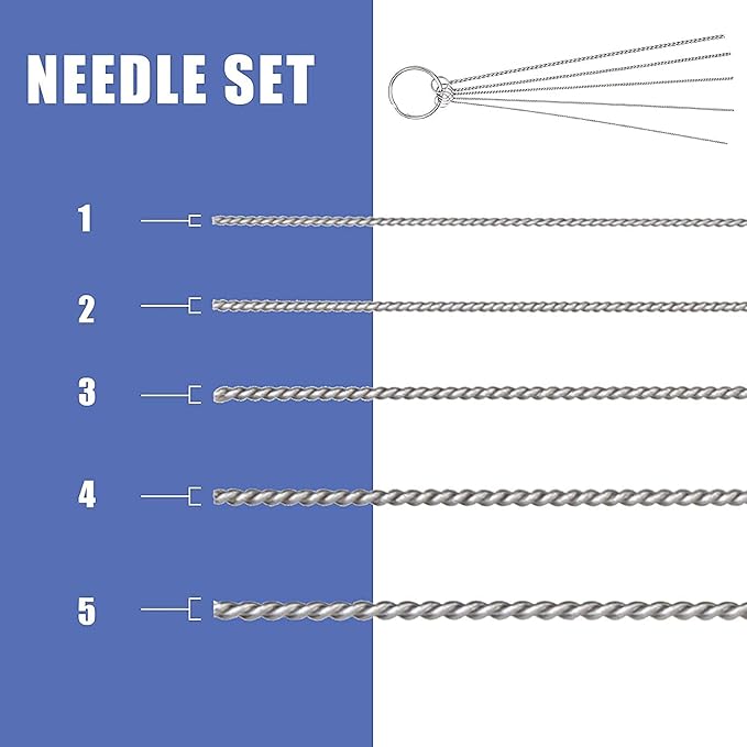 JOYABEST Multi-Purpose AirbrushCleaning Pot Airbrush Washing kit,with 5 Cleaning Needles + 5 Nylon Brushes + 1 Repair Tool for Removing Nozzle Paint, Dirt