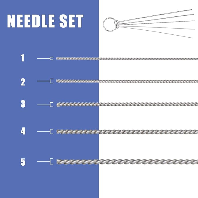 AGPTEK Airbrush Cleaning Kit - Glass Cleaning Pot, Filters, Scraper Needle, Tube Brushes