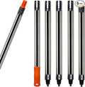 5 PCS Total 6.5 Ft Extension Pole, Paint Roller Stainless-Steel Threaded Splicing Extension Poles for Hand Drywall Sander Wall Cleaning and Polishing Paint Roller Brushes