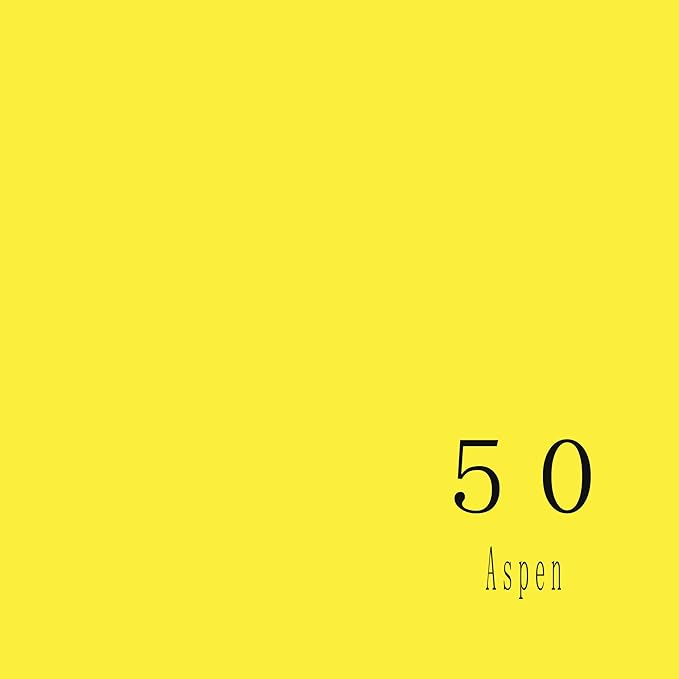 Seamless Photography Background Paper Roll, Yellow Photo Paper Backdrop for Photography, Video and Streaming (53''x16 'Aspen)