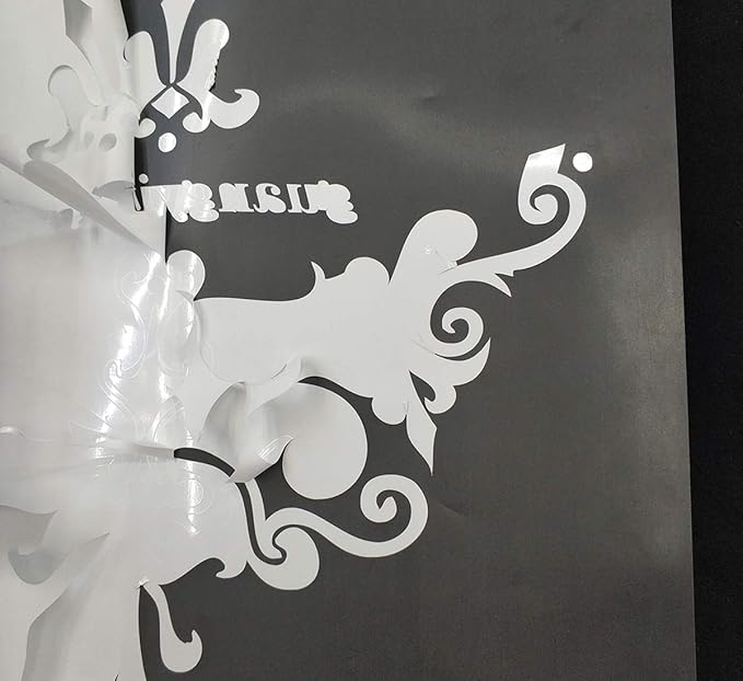 guangyintong Heat Transfer Vinyl White HTV Rolls, 12" x 10ft White HTV Iron on Vinyl for T-Shirts, Matte Surface for All Cutter Machine Easy to Cut & Weed for Heat DIY Design