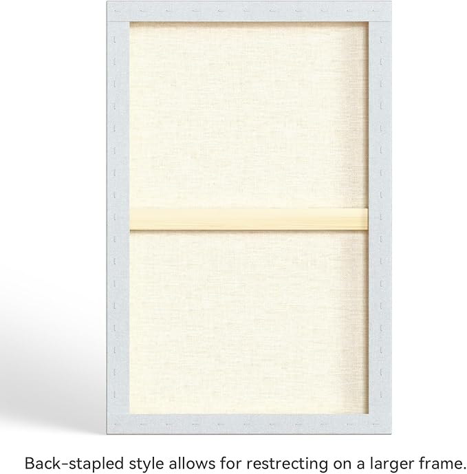 PHOENIX 24x36 Inch 2 Pack Gallery Canvas - 1.5 in Thick Extra Large Canvases for Painting - Deep Edge 100% Cotton 11 Oz. Gesso Primed White Blank Professional Canvas Oil & Acrylic Paints