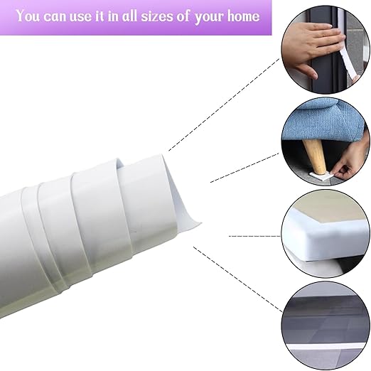 Closed Cell Neoprene Foam Rubber Sheet with Adhesive - 60 x 15 x 1/16 Inch Multi-Function Insulation, Soundproofing, and Weatherproof Foam Padding Easy Cut DIY, White