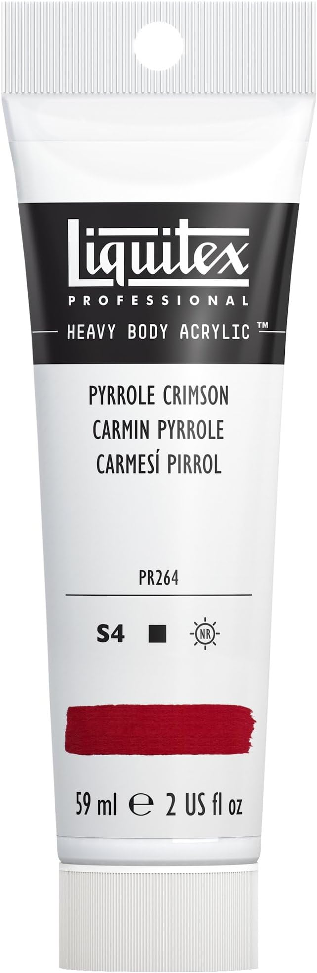 Liquitex Professional Heavy Body Acrylic Paint, 2-oz (59ml) Tube, Pyrrole Crimson