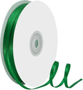 1/8" X 100 Yards Forest Green Satin Thin Ribbon Solid Color Double Faced Ribbons Perfect for Crafts Wedding Decor Bow Making Arts Sewing and More