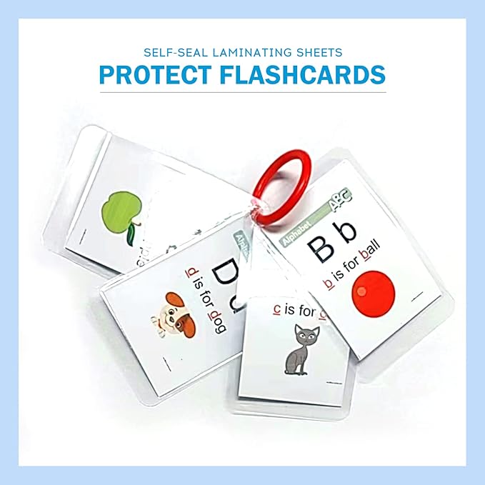 Uinkit 110-Pack Bulk Business Card Laminating Pouches, 10Mil Double-Sided for 2.6x3.9" Cards, Ultimate Volume Solution for Restaurant IDs, School Badges, Event Credentials - No Laminator