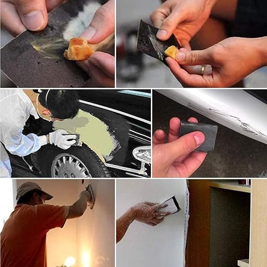 Sandpaper 36 Sheets 280/320/400/600/800/1000/1500/2000/3000 grit Assorted Wet Sanding Paper Automotive Sandpaper Assortment, for Car Wood Metal Furniture 9x3.6 Inch
