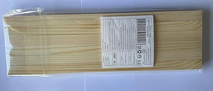 Square Wooden Dowel Rods, 6 PCS 3/4" x 12" Square Wood Dowel Rods Wooden Sticks for Crafts, Unfinished Hardwood Sticks Wood Strips for Woodworking, Crafting, Arts and DIYers, Home Decor, Model Making