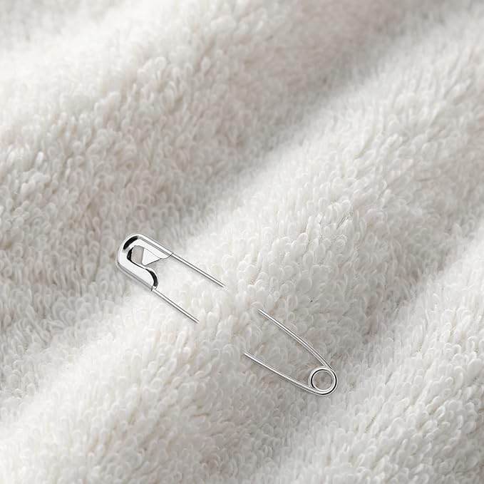 500 PCS 22mm / 7/8 Inch Safety Pins Heavy Duty Quilting Pins, Small Safety Pins Size 0, Silver Metal Sewing Pins, Mini Safety Pins for DIY Crafts Jewelry Making Baby Clothing (Nickel Plated)