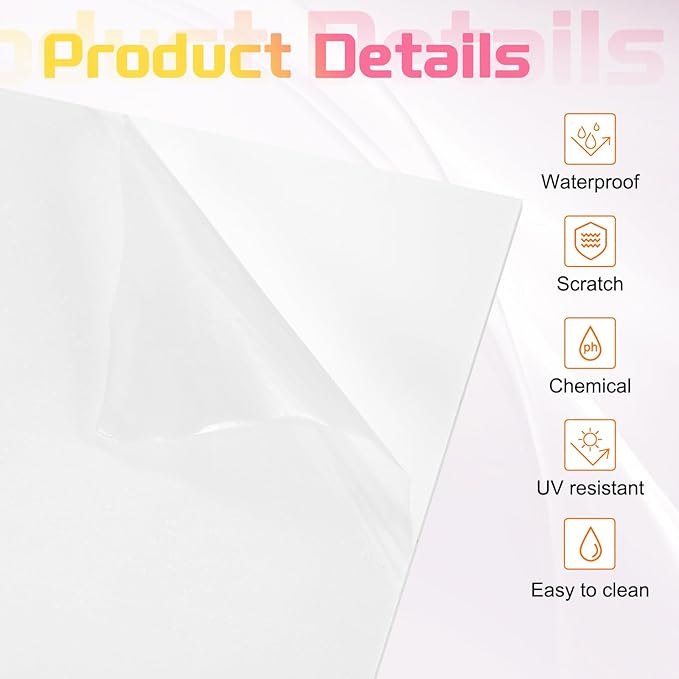 uxcell 3Pcs Acrylic Sheets 8x8 Inch Acrylic Panel 1/8 Inch-3mm Plastic Board for Picture Frames Sign Holders DIY Display Projects Craft, White