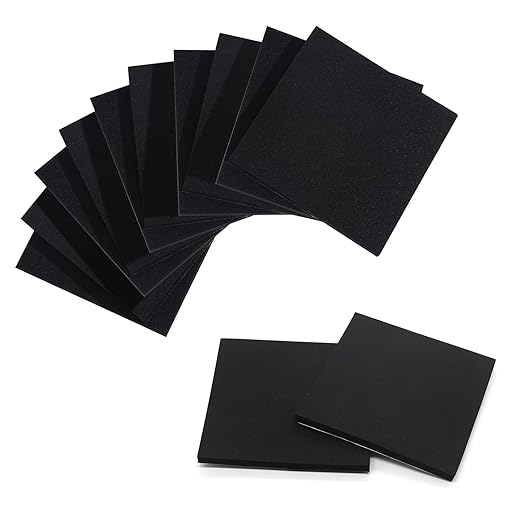 Foam Padding Sheets with Adhesive Backing - 1/4" Thick Self Stick Neoprene Insulation Foam,1/4 Inch Thick X 4 Inch Long X 4 Inch Wide (8, 1/4Inch x 4Inch x 4Inch)