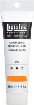 Liquitex Professional Heavy Body Acrylic Paint, 2-oz (59ml) Tube, Cadmium Orange
